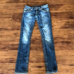 Missme straight jeans with jewels